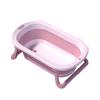 AIJUSSS Portable Pet Wash Basin, Foldable Pet Bathtub with Drain Plug for Puppies, Small Dogs and Cats view 1