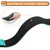 LZGOPE Reflective Dog Collar, Adjustable Neoprene Padded Nylon for Medium Dogs, Cyan, L view 4