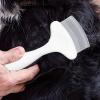 Pet Grooming Comb, Cat Brush with Soft Gel Handle view 3