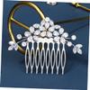 Baluue 2-Piece Rhinestone Hair Clips for Brides, Elegant Wedding Accessory with Waterfall-Shaped Cubic Zirconia Design view 2