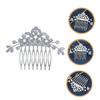 Baluue 2-Piece Rhinestone Hair Clips for Brides, Elegant Wedding Accessory with Waterfall-Shaped Cubic Zirconia Design view 3