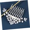 Baluue 2-Piece Rhinestone Hair Clips for Brides, Elegant Wedding Accessory with Waterfall-Shaped Cubic Zirconia Design view 4