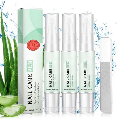 3-Piece Nail Care Pen Set with Aloe Vera, Tea Tree Oil and Vitamin E