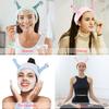 Atoden Spa Skincare Headband, Snail Face-Washing Headband, Pink/Green/Blue view 2