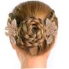 Mikinona Gold Copper Hair Combs with Smooth Edges, 5-Pack, Vintage Flower Design view 2