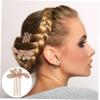 Mikinona Gold Copper Hair Combs with Smooth Edges, 5-Pack, Vintage Flower Design view 4