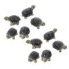 Artificial Resin Turtle Aquarium Decorations, 10-Pack, Black view 1
