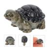 Artificial Resin Turtle Aquarium Decorations, 10-Pack, Black view 2