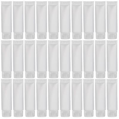 PLAFOPE 50-Pack 10 mL Travel Containers, White PVC/PP Lotion Tubes, Leakproof and Portable for Business Trips and Outdoor Activities