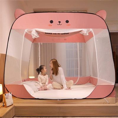 LZfLwJV Portable, Foldable Mosquito Net, Bed Mosquito Net, Portable Tent Mosquito Net for Travel and Vacations (A, 1.8 × 2.0 m)