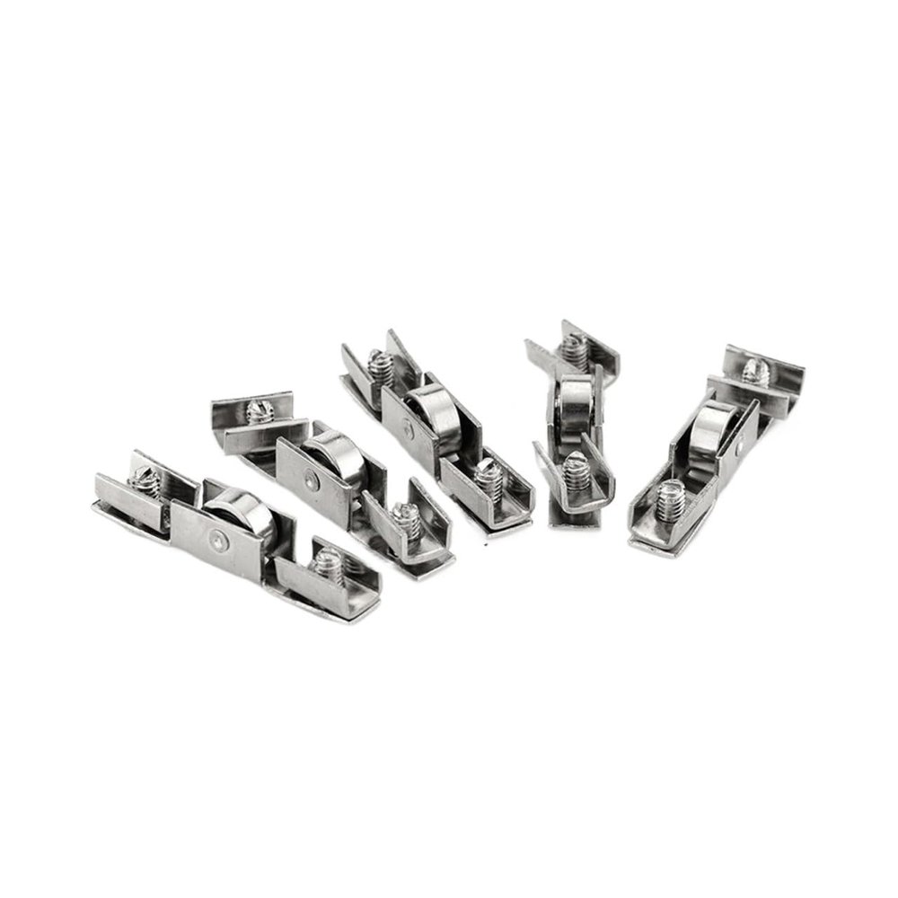 UNPGATUB 10-Pack NED-7220 H-Shaped Glass Sliding Door Rollers, 10 mm