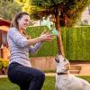 Dog Pine Cone Toy - Squeaky Rope Chew Toy view 2