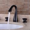 Two-Handle Widespread Bathroom Sink Faucet, Swanneck, 3-Hole, Hot and Cold Water view 1