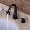 Two-Handle Widespread Bathroom Sink Faucet, Swanneck, 3-Hole, Hot and Cold Water view 3