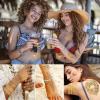9-Piece Gold Flash Tattoos, Metallic Festival Accessories view 2