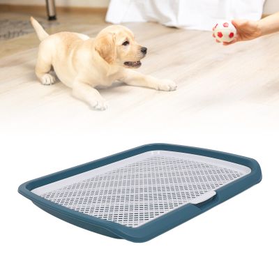 JOROBURO Puppy Potty Training Tray with Removable Washable Mesh, Blue