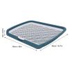 JOROBURO Puppy Potty Training Tray with Removable Washable Mesh, Blue view 2