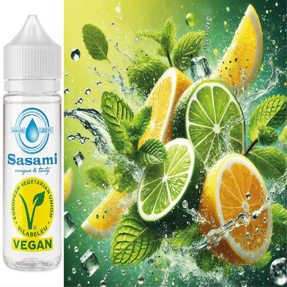 Moon Lime-Lemon-Mint Flavor Concentrate, Vegan, Sasami, 100 ml