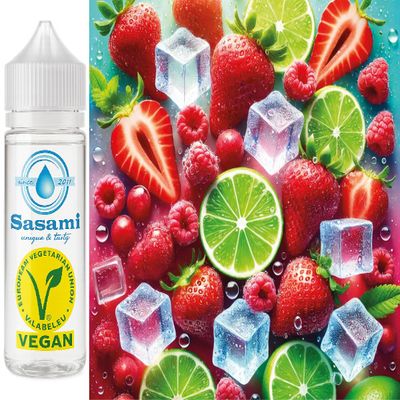 MintBerry Bliss - Strawberry-Raspberry-Lime Ice Flavor Concentrate - Vegan - Sasami - 10 ml