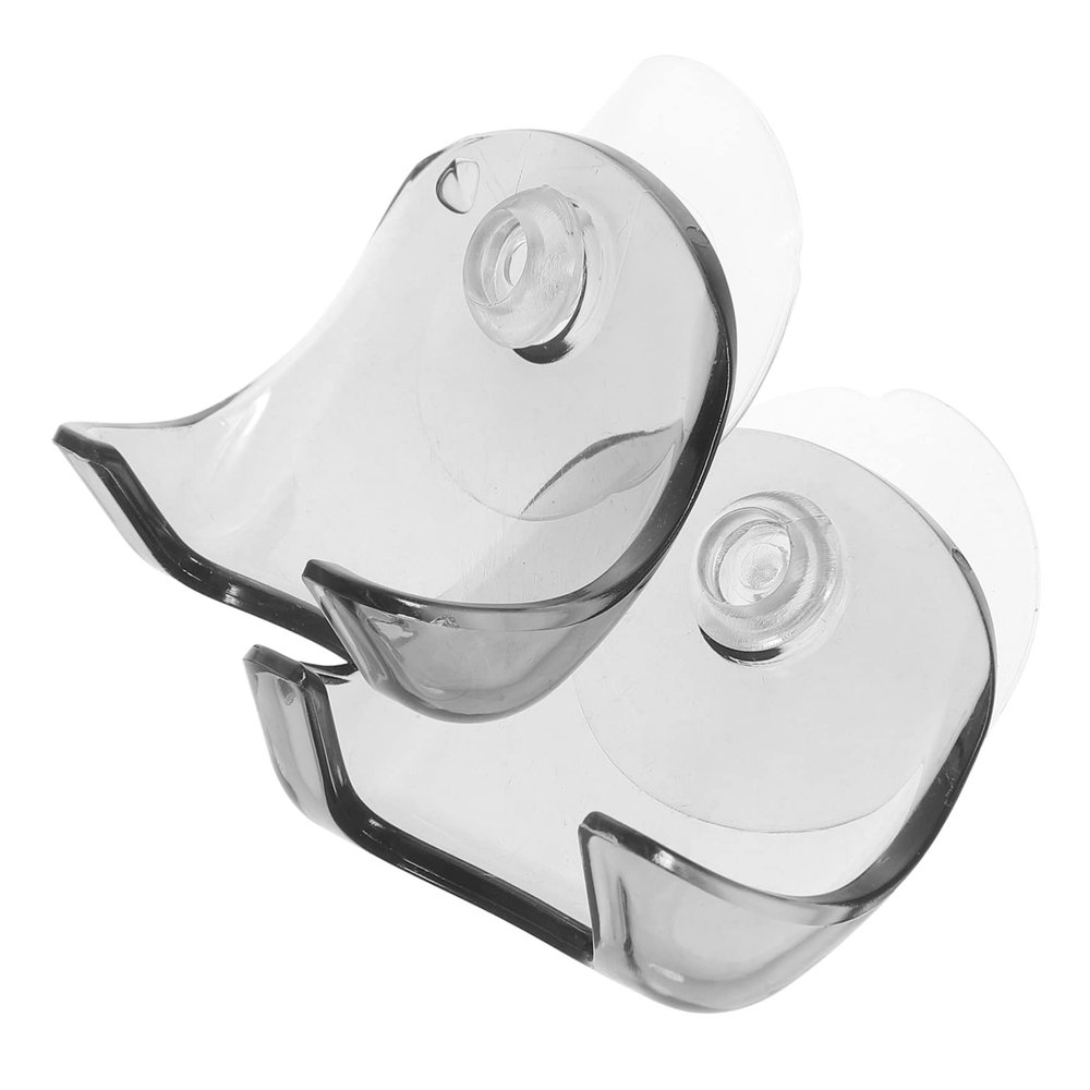 HONMEET Universal Razor Holder, 2-Piece Plastic Bathroom Organizer with Suction Cups