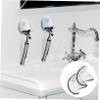 HONMEET Universal Razor Holder, 2-Piece Plastic Bathroom Organizer with Suction Cups view 2