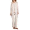 Felcia Women's 2-Piece Lounge Set, Loose Graphic Print, Long-Sleeve Button-Down Shirt and Wide-Leg Pants, O-Pink, XL view 1
