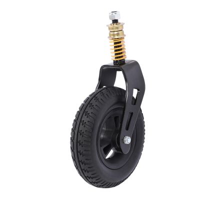 7-Inch Front Wheelchair Caster with Shock-Absorbing Spring