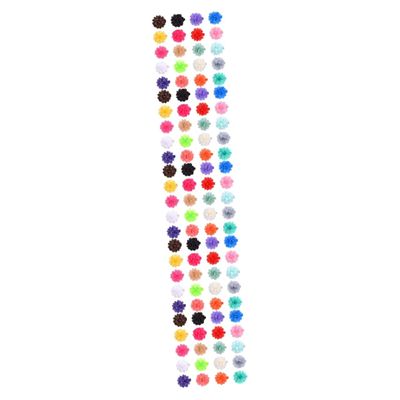 FRCOLOR 100-Piece Flower Chiffon Hair Clips for Girls, Colorful Hair Accessories for Toddlers