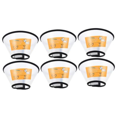 BESPORTBLE 6-Piece Adjustable Protective Recovery Collars for Dogs and Cats