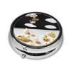 Round Mini Pill Box with Film and Popcorn Print, 3 Compartments view 3