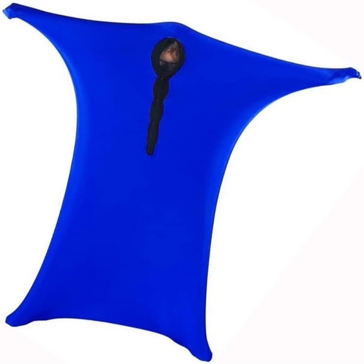 Sensory Body Sock for Sensory Needs, Full-Body Garment for Stress Relief, Self-Calming and Relaxation, Ages 3–18, Navy Blue, M