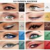 Gold Glitter Gel Eyeliner Pencil, Waterproof and Smudge-Proof view 3