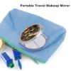 YHEGBFD German Shepherd Mini Travel Makeup Mirror, Folding Double-Sided Hand Mirror view 3