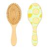 Wooden Paddle Brush for Fine Hair, Lemon Yellow view 2