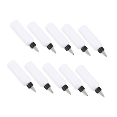 SOLUSTRE 120 ml White PET Plastic Squeeze Bottles, 20-Pack