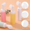 QUARKZMAN 4-Pack Empty Foaming Soap Dispensers, 60 ml Facial Cleanser Bottles with Brushes, Green view 3