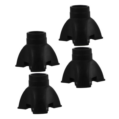 HAPINARY 4-Pack Non-Slip Triangular Rubber Tips for Hiking and Trekking Poles