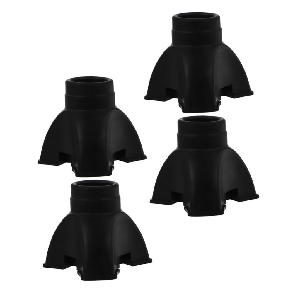 HAPINARY 4-Pack Non-Slip Triangular Rubber Tips for Hiking and Trekking Poles