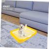 Hohopeti Plastic Puppy Toilet with Anti-Slip Function, Yellow view 3