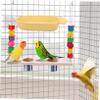 BCOATH Parrot Bath - Yellow Plastic Bird Bath view 3