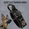 ZHHSUNY Waterproof Tactical GPS AirTag Dog Collar with Holder and Handle, Khaki, L view 4