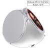 NWTRJ Folding Travel Makeup Mirror, Skull, Rose Red, 1x/2x Magnification view 2