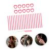 minkissy 1-Piece Curling Iron Set, Hair Rollers and Curl Formers, Portable, for Short Hair, Pink view 3