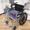 SULQING Sheepskin Wheelchair Seat Cushion, Genuine Lambskin, Soft Wool, Low-Odor, 45 x 45 cm view 1