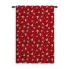 ggaimwf Red Gnome Cartoon Winter Curtain, Rod Pocket, Pencil Pleat, 135 x 175 cm, 1 Panel view 1
