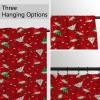 ggaimwf Red Gnome Cartoon Winter Curtain, Rod Pocket, Pencil Pleat, 135 x 175 cm, 1 Panel view 4