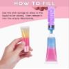 Guokoo 7-Pack 10 mL Clear Refillable Lip Gloss Tubes view 2