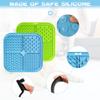 BASVII Dog Lick Mat 20x20 cm, 2 Pcs with Suction Cups view 2