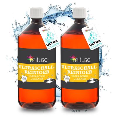 Mituso 2 L Ultrasonic Cleaner Premium Concentrate for Jewelry, Eyeglasses, Watchbands & Coins