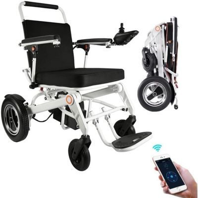 STRTG Adult Folding Electric Wheelchair, 400W Dual Motors, 25-Mile Range